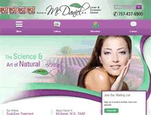 Tablet Screenshot of drmcdaniel.com